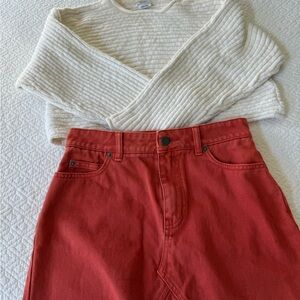 RVCA skirt and sweater size M